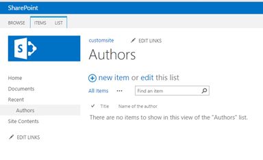 information into the list